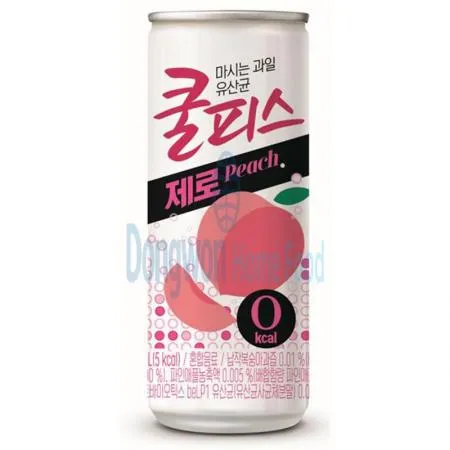 (16:30마감(D) 쿨피스제로(동원/복숭아/230ML*30EA)BOX 이미지