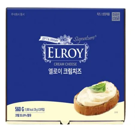 (16:30마감(D) 엘로이크림치즈(동서/포션/28g*20입)EA 이미지