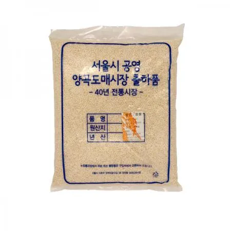 찹쌀(푸드팡/1kg/국내산) 이미지