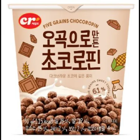 (16:30마감)오곡초코로핀(컵시리얼(720G(30G*24EA)/BOX/스푼미포함))