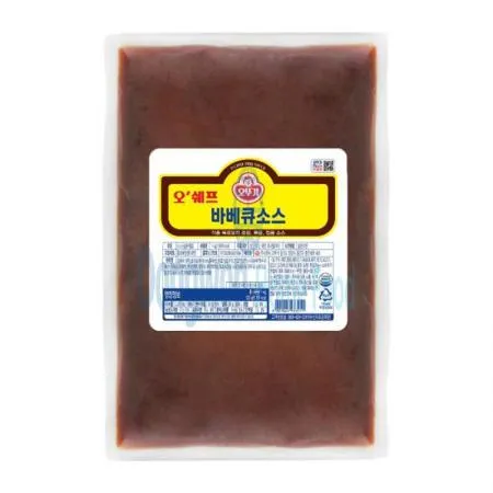 (16:30마감(D) 오쉐프바베큐소스(오뚜기/1kg)EA 이미지