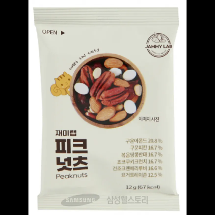 (16:30마감)재미랩피크넛츠12G(10EA/PAC/오트리) 이미지