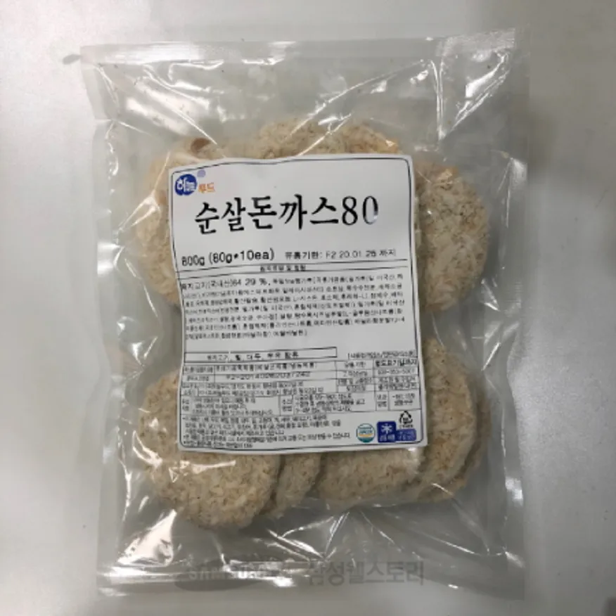 (16:30마감)순살돈가스(하늘/800G(80G*10EA)/PAC/돈육:국산) 이미지
