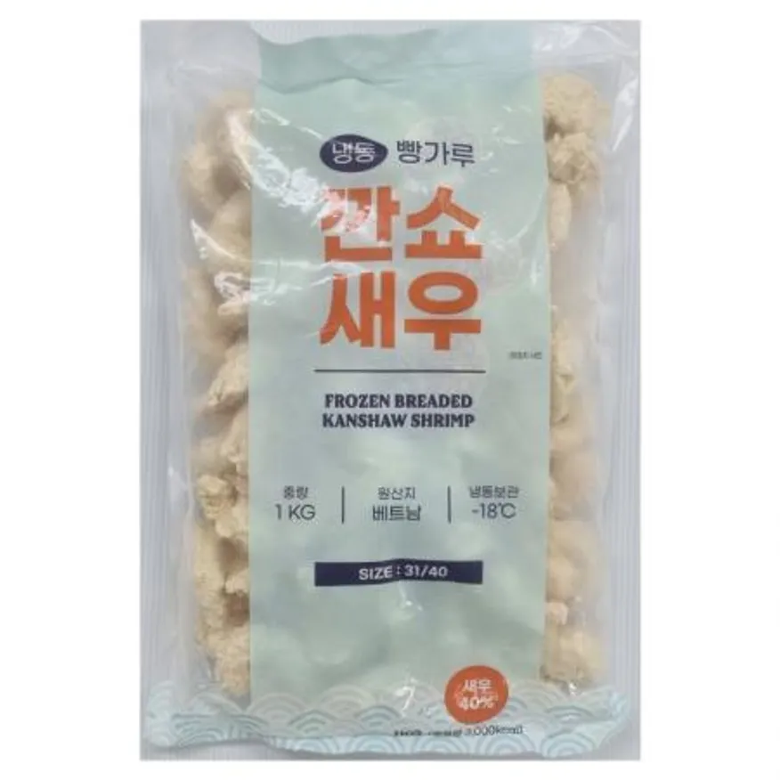 (16:30마감(D) 냉동빵가루깐쇼새우(베트남/에이치푸드/31/40/유탕/1kg)EA 이미지