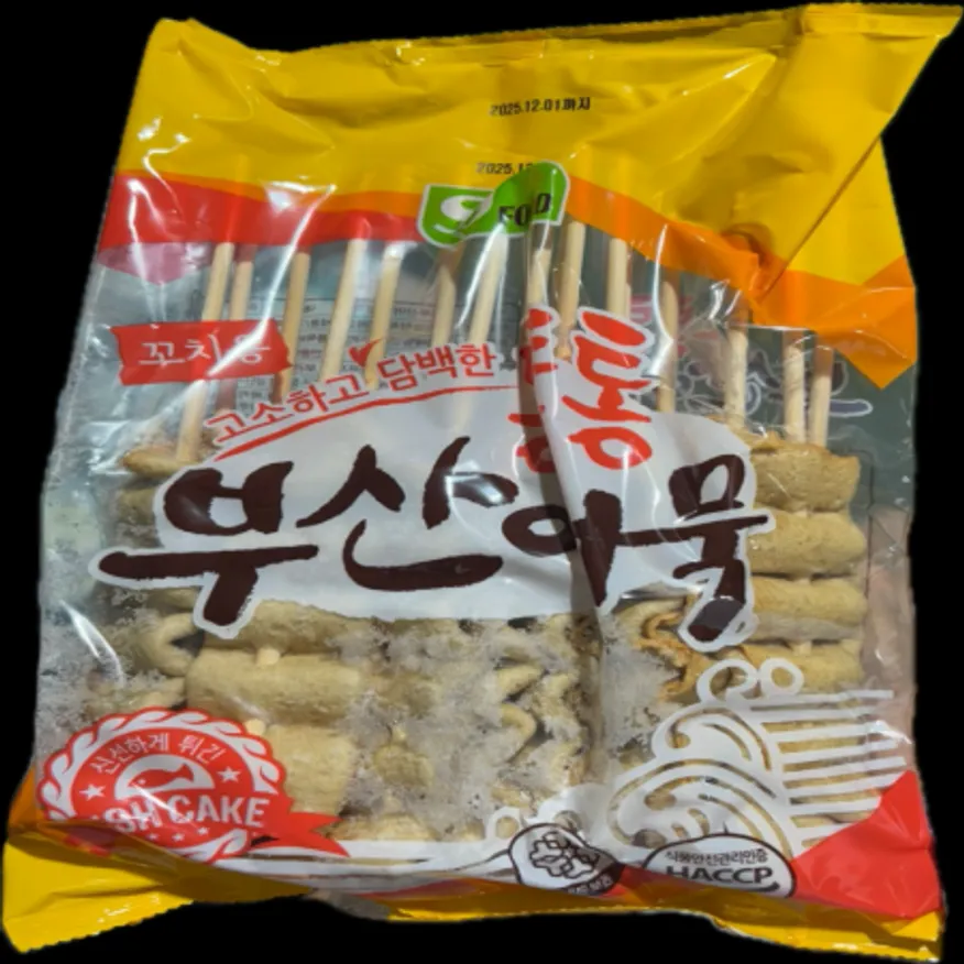 (16:30마감(D) 통통부산어묵꼬치용(연육:외국산/세진/75.74%/25입/800g)EA 이미지