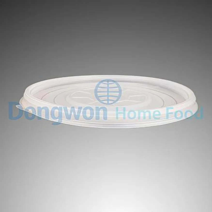 (16:30마감(D) 감자탕용기(뚜껑만/Ø220mm/PP/흰색/50입)EA 이미지