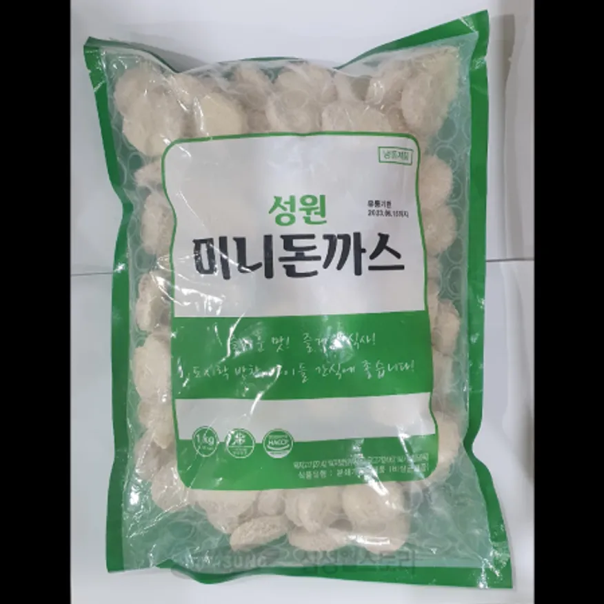 (16:30마감)성원미니돈가스(1KG(75~85EA)/PAC/계육:국산/성원냉동/돈육) 이미지