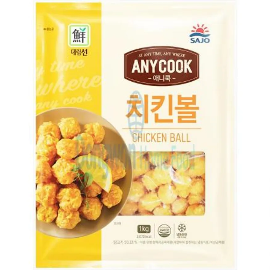 (16:30마감(D) 애니쿡치킨볼(사조/계육:국내산/냉동/1kg)EA 이미지