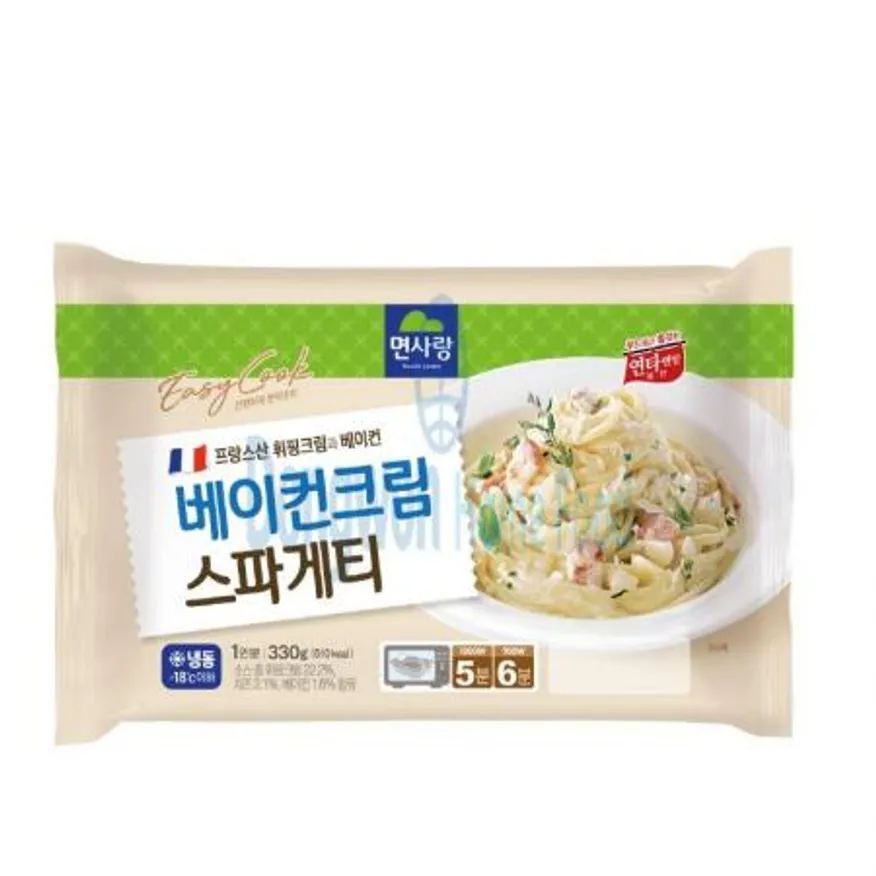 (16:30마감(D) 베이컨크림스파게티(면사랑/330G*18EA)BOX 이미지