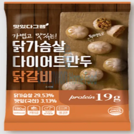 (16:30마감(D) 닭가슴살다이어트만두(닭갈비/엄지/6입/180G)EA 이미지