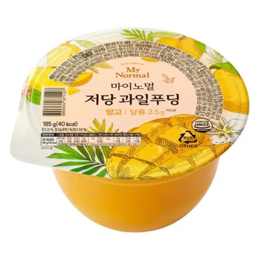 (16:30마감(D) 저당과일푸딩망고(마이노멀/185G*6입)EA 이미지