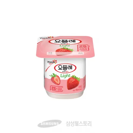 (16:30마감)떠먹는요구르트(저당)(80G/EA/원유:국내산/빙그레/요플레딸기) 이미지