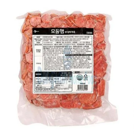 (16:30마감(D) 부대찌개용모둠햄(CJ씨푸드/돼지고기:국산/1kg)EA 이미지