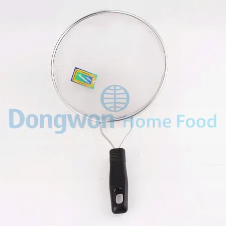 (16:30마감(D) 고급아미건지게(굵은망/검정손잡이/Ø27cm/스텐)EA 이미지