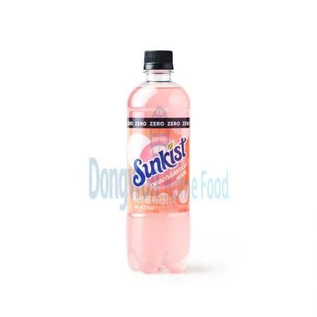 (16:30마감(D) 복숭아레몬소다(썬키스트/제로/600ML*6입)EA 이미지