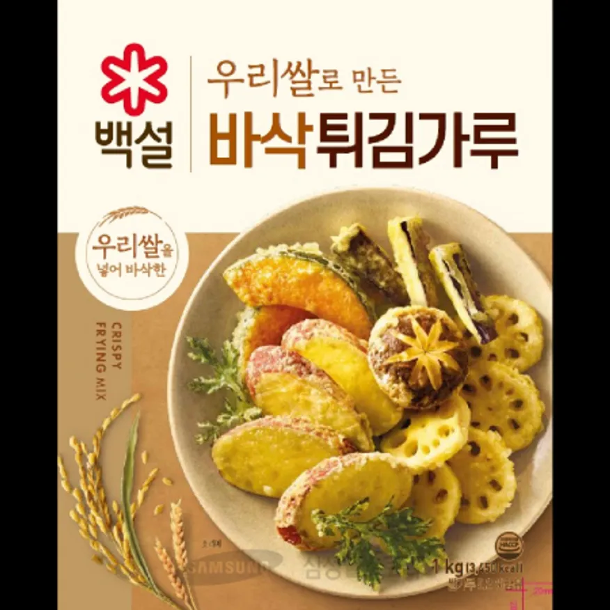 (16:30마감)우리쌀바삭튀김가루(고급)(1KG/EA/쌀:국산/CJ/밀:미국) 이미지