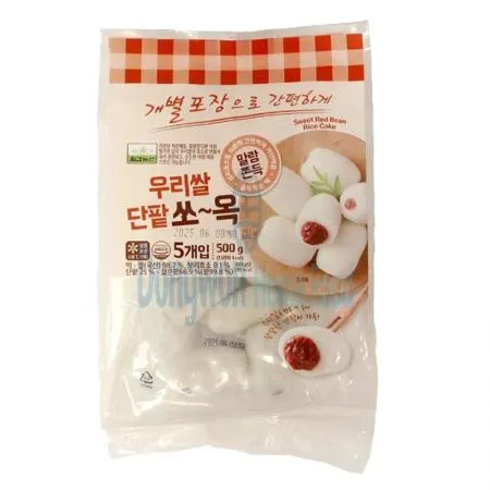 (16:30마감(D) 우리쌀단팥쏘옥(국산/칠갑/개별포장/냉동/500g/5입)EA 이미지