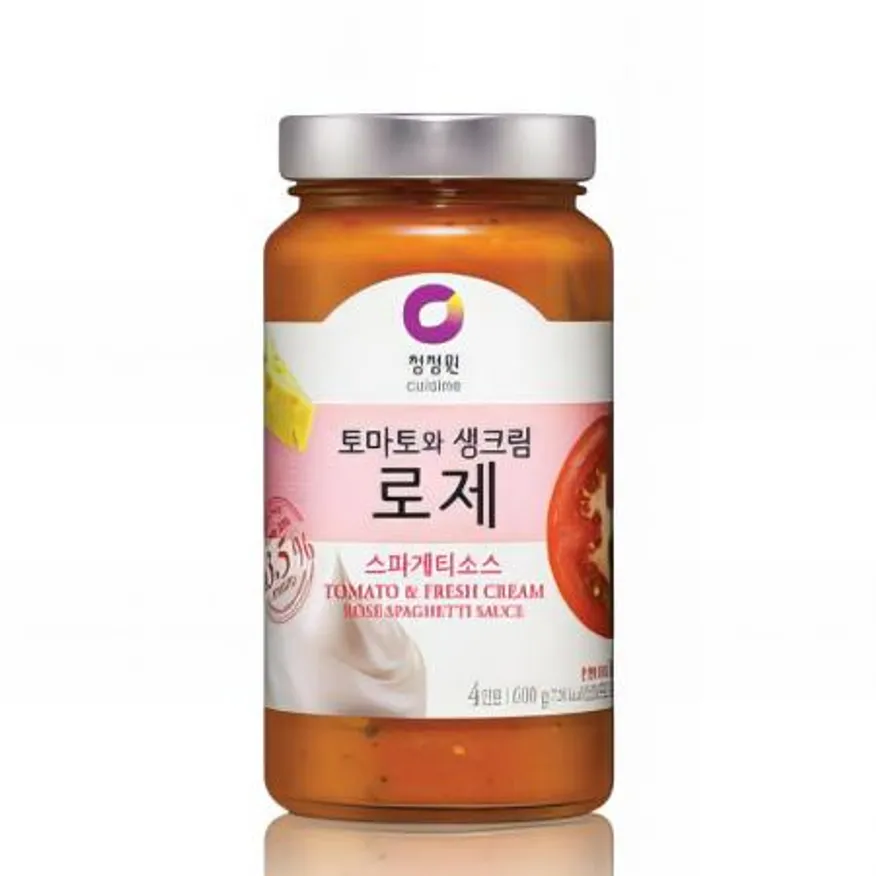 (16:30마감(D) 청정원토마토&생크림로제스파게티소스(대상/600g)EA 이미지