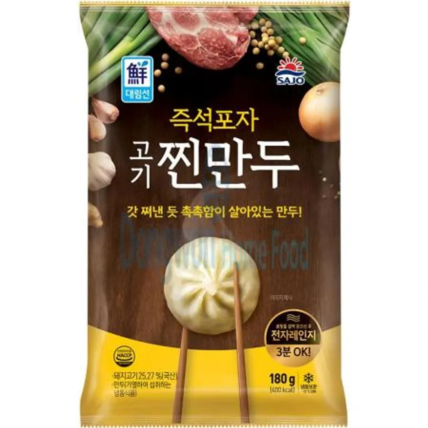 (16:30마감(D) 즉석포자찐만두(사조/약6입/냉동/180g)EA 이미지