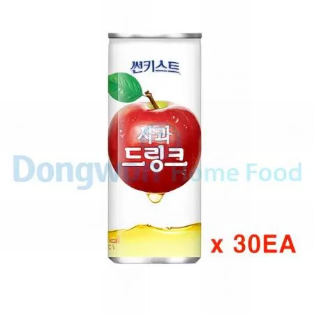 (16:30마감(D) 과일촌사과드링크(해태/캔/240mL*30EA)BOX 이미지