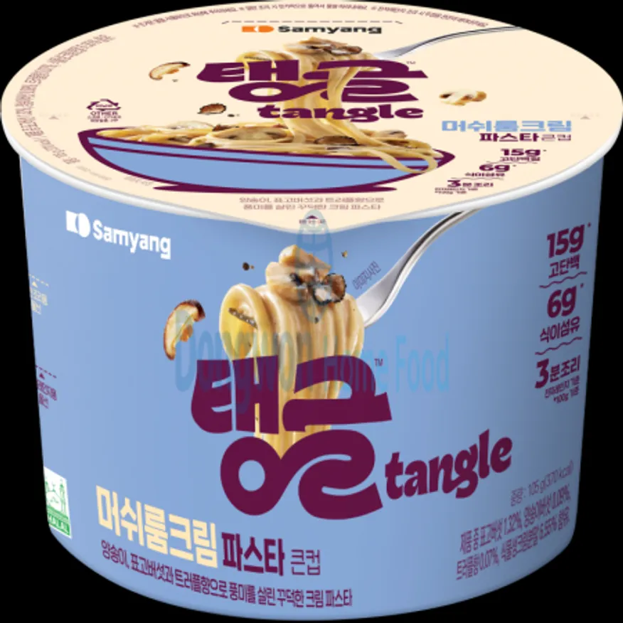 (16:30마감(D) 큰컵탱글머쉬룸크림파스타(삼양/105g*16입/용기면)BOX 이미지