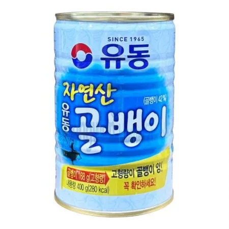(16:30마감(D) 유동골뱅이캔(골뱅이:외국산/자연산/400g)EA 이미지