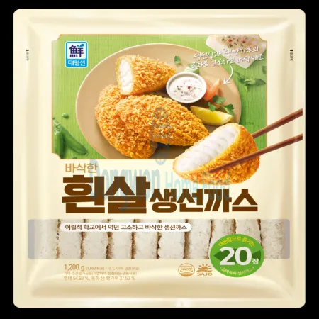 (16:30마감(D) 바삭한흰살생선까스(명태:러시아산/사조/20입/냉동/1.2kg)EA 이미지