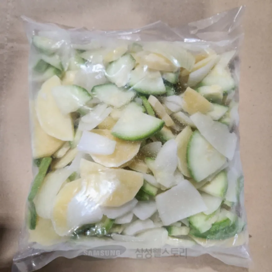 (16:30마감)냉동혼합야채3종(찌개용)(양/주키니/감자/에쓰에프씨/1KG/PAC/중국산) 이미지