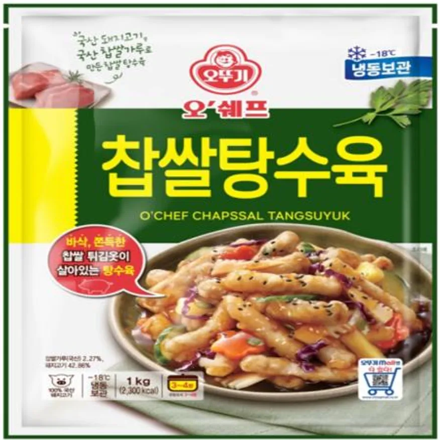 (16:30마감(D) 오쉐프찹쌀탕수육(오뚜기/돈육:국산/1kg)EA 이미지