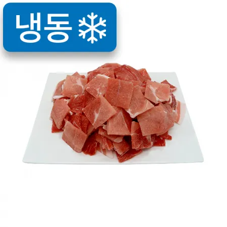 냉동돈후지[4*4*0.3cm불고기용](1kg내외/국내산)
