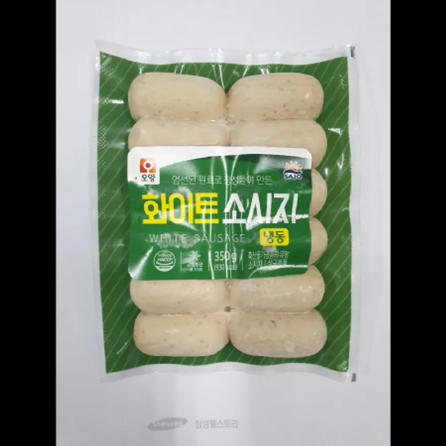 (16:30마감)화이트소시지(350G/EA/돈육:국산/사조오양/냉동) 이미지