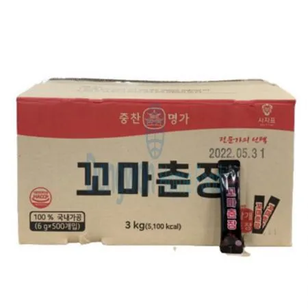 (16:30마감(D) 중찬명가꼬마춘장(영화/6G*500입)BOX 이미지