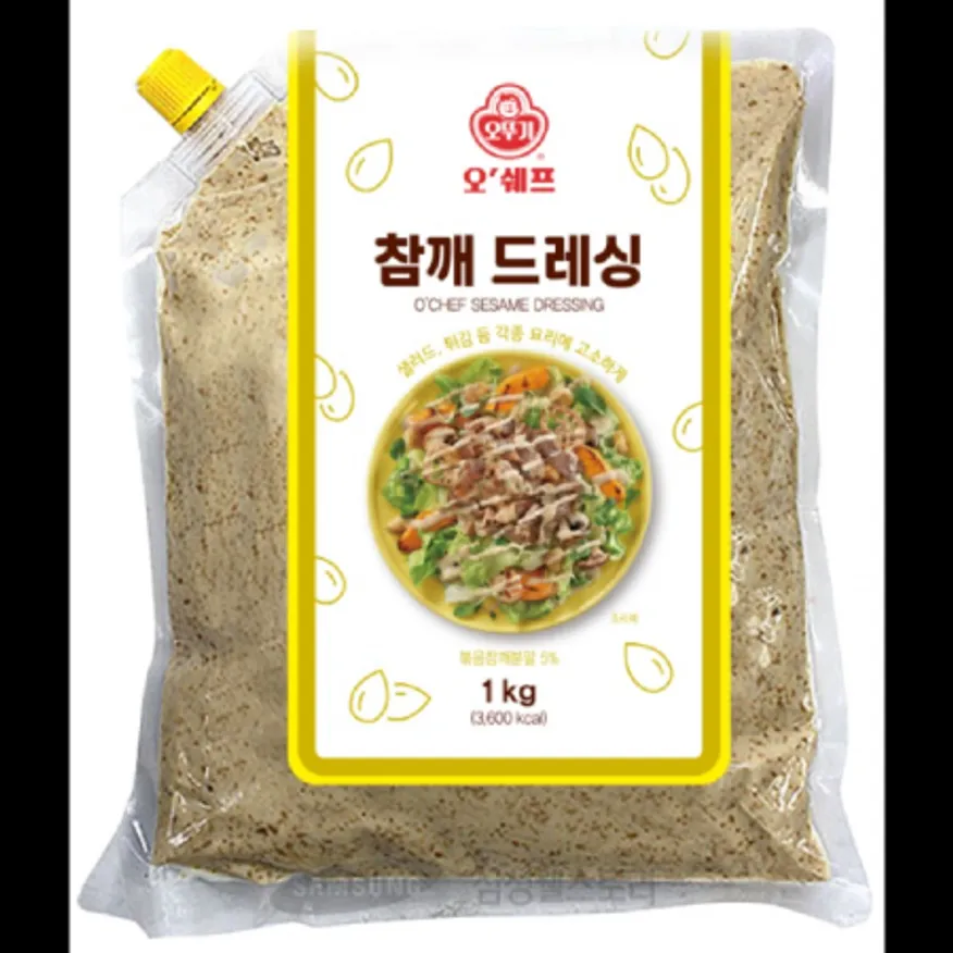 (16:30마감)(O)오쉐프참깨드레싱(오뚜기/1KG/PAC/참깨:외국산) 이미지