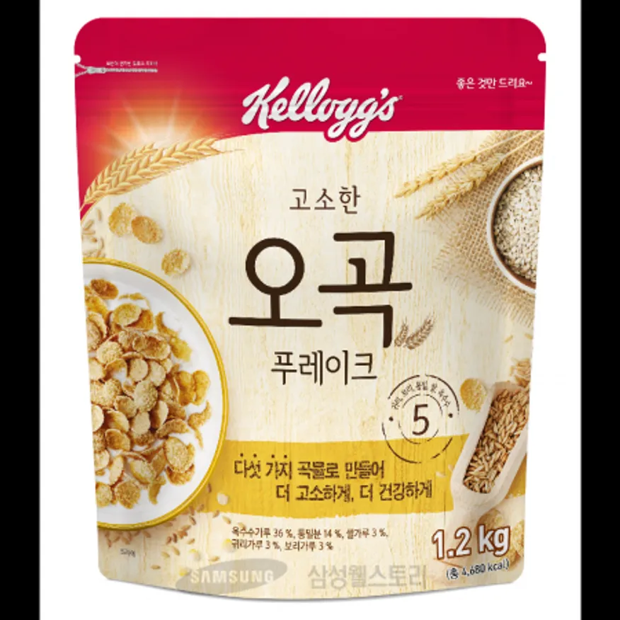 (16:30마감)고소한오곡푸레이크(켈로그/1.2KG/EA) 이미지