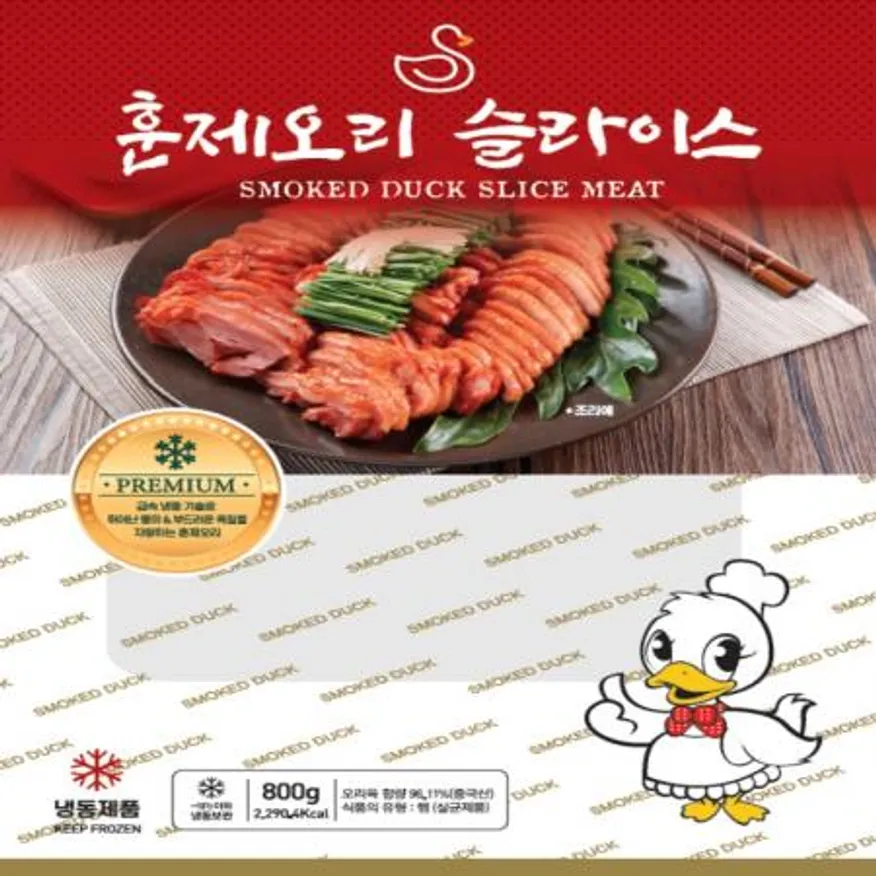 (16:30마감(D) 훈제오리슬라이스(중국산/삼아/800g)EA 이미지