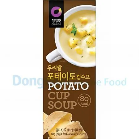 (16:30마감(D) 우리쌀포테이토컵수프(청정원/60g*24ea)BOX 이미지