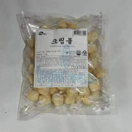 (16:30마감(D) 크림볼(하늘푸드/냉동/1KG)EA 이미지