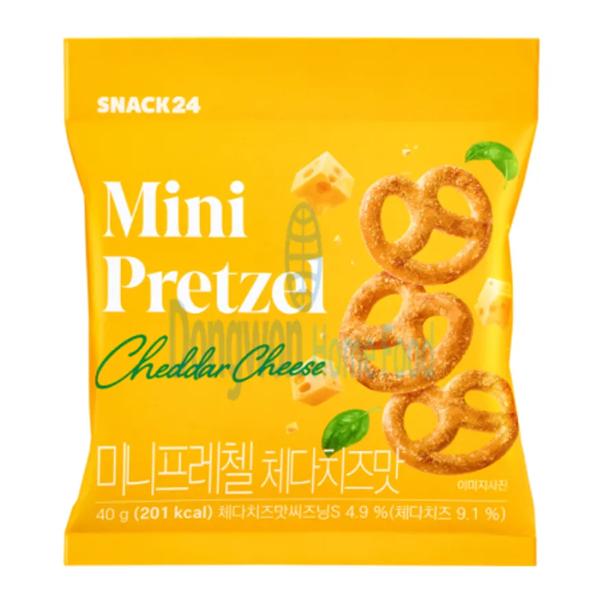 (16:30마감(D) 미니프레첼체다치즈맛(스낵24/40G)EA 이미지