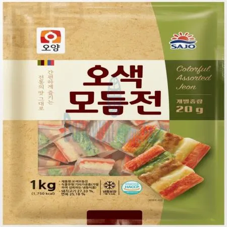 (16:30마감(D) 오색모듬전(사조오양/냉동/20g/1kg)EA 이미지
