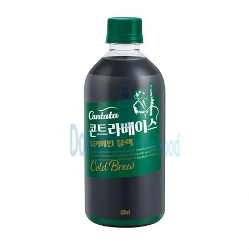 (16:30마감(D) 칸타타콘트라베이스(롯데칠성/디카페인블랙/500ML*6EA)BOX 이미지