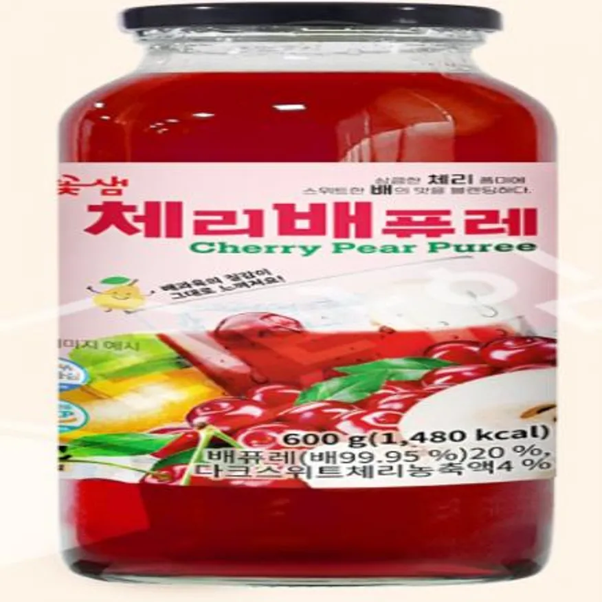 (16:30마감(D) 체리배퓨레(꽃샘/600g)EA 이미지