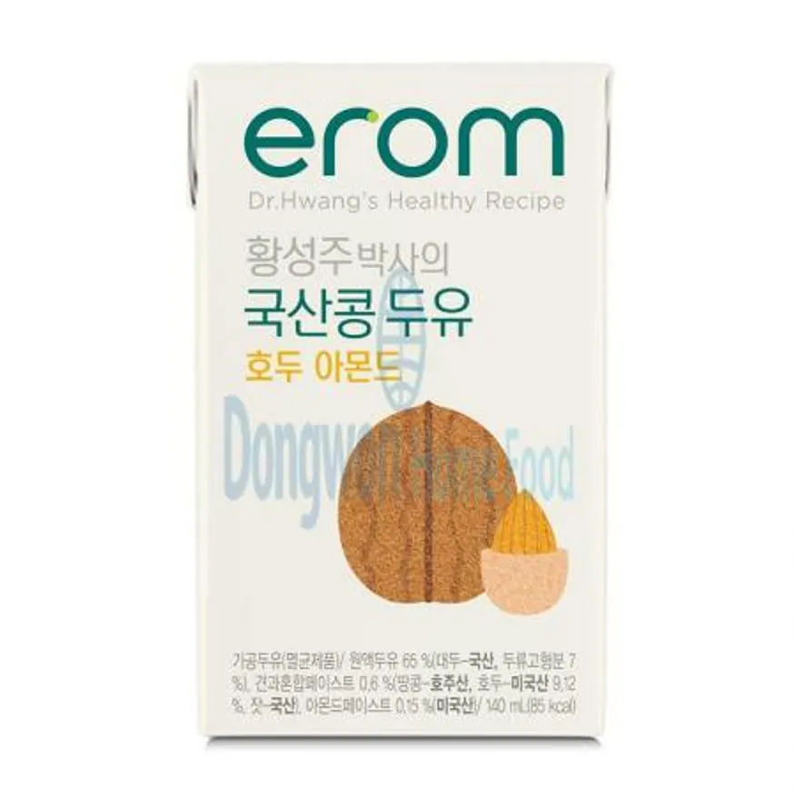 (16:30마감(D) 호두아몬드두유(이롬/erom/140ml*24입)BOX 이미지