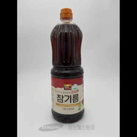(16:30마감)고소한참기름,DC,참깨분:외국산,정성식품,1.8L/EA 이미지