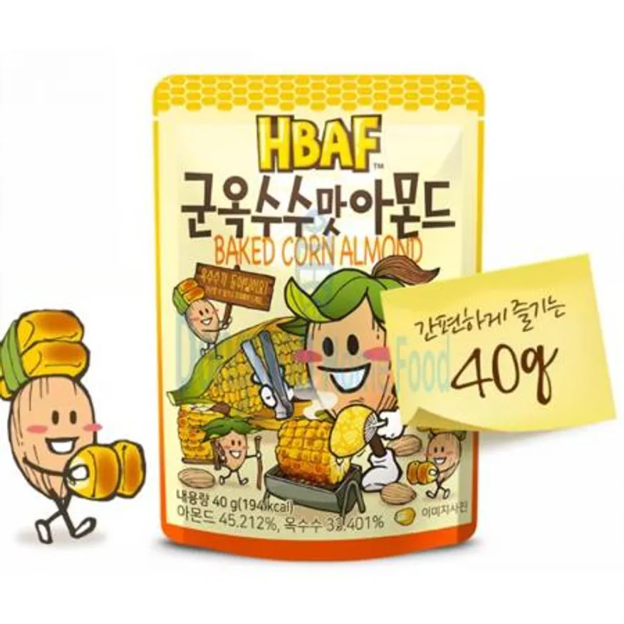 (16:30마감(D) 군옥수수맛아몬드(HBAF/40G*6입)EA 이미지