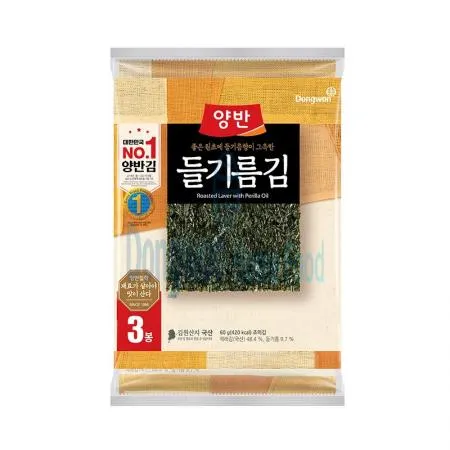 (16:30마감(D) 양반김(들기름향이그윽한김/국산/동원/전장5매/20g)EA 이미지