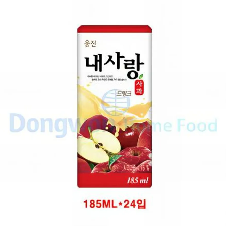 (16:30마감(D) 내사랑사과드링크(웅진/팩/185ML*24입)BOX 이미지