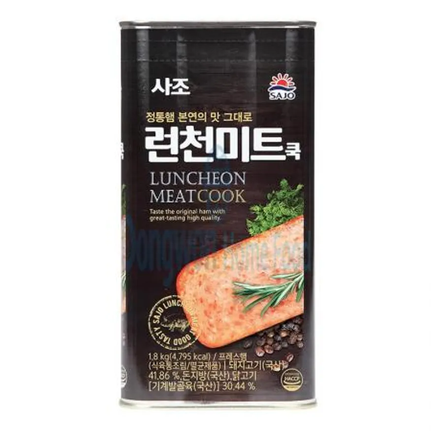 (16:30마감(D) 런천미트쿡(사조/돈육:외국산+국산,계육:국산/1.81kg)EA 이미지
