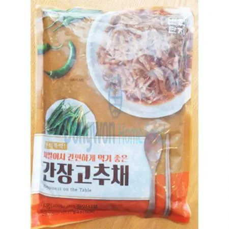 (16:30마감(D) 간장고추채(중국완제/단지/1KG)EA 이미지