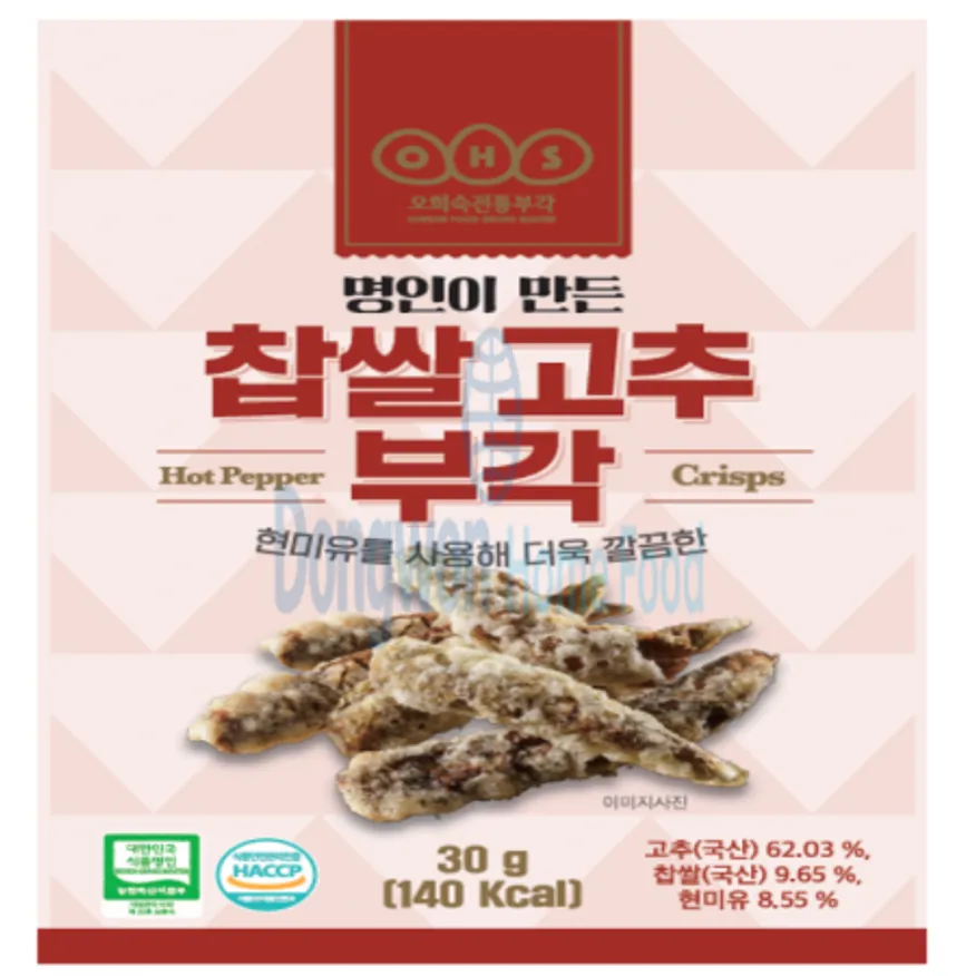 (16:30마감(D) 고추부각(국내산/명인찹쌀/30g)EA 이미지