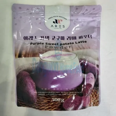 (16:30마감(D) 자색고구마라떼파우더(아레스/500g)EA 이미지